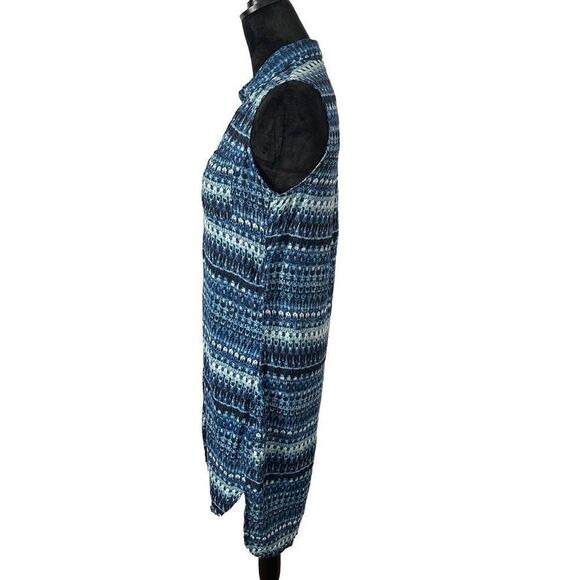 French Laundry Blue Patterned Mini Dress - Picture 7 of 16